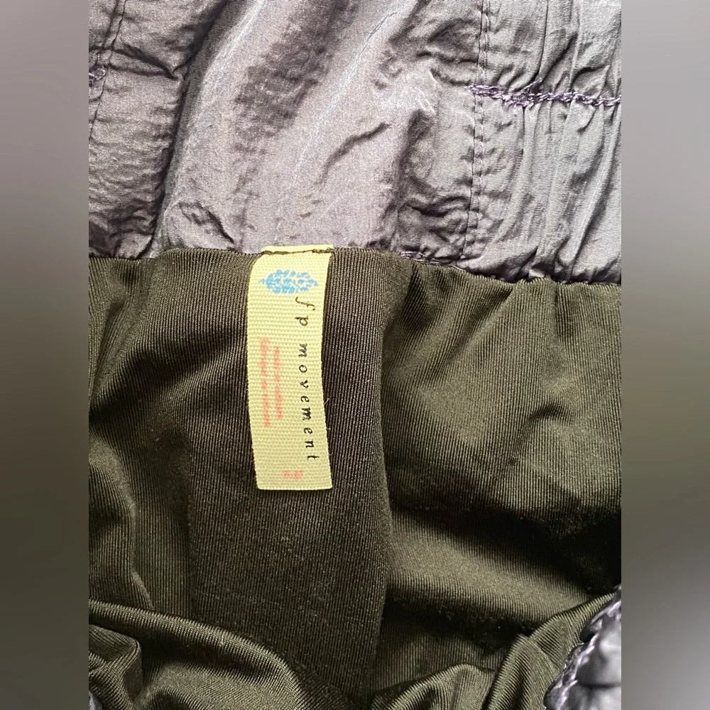 Free People  Blue High Rise The Way Home Shorts Lined Activewear Size Small